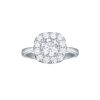 Rings Smiling Rocks | Engagement 1.73Ct Cushion Halo Ring R-00072Wht