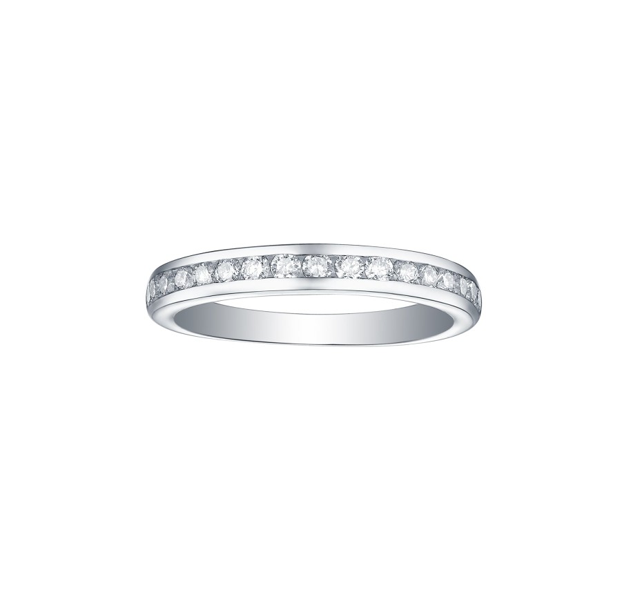 Rings Smiling Rocks | Essentials 1Ct Eternity Channel Band R-00143Wht