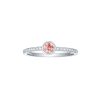 Rings Smiling Rocks | Souffle Pink 0.32Ctw Lab Grown Diamond Ring R-00276Pnk White Gold