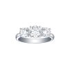 Rings Smiling Rocks | Engagement 2Ct Three Stone Ring R-00036Wht