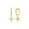 Earrings Smiling Rocks | Sparkle Drop Dangling 0.28Ctw Lab Grown Diamond Earrings E-00702Wht Yellow Gold