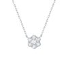 Necklaces Smiling Rocks | Essentials 0.50Ct Cluster Flower Necklace Nl-00085Wht