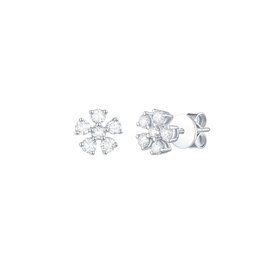 Earrings Smiling Rocks | Essentials 0.53Ct Petite Earrings E-00314Wht