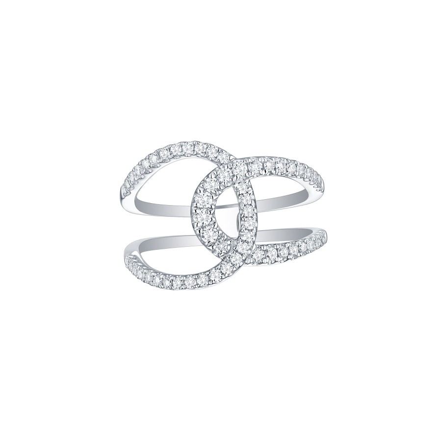 Rings Smiling Rocks | Essentials 0.51Ct Movement Ring R-00269Wht