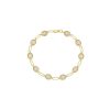 Bracelets Smiling Rocks | Lab Grown 2.46Ct Oval Framed Diamond With Chain Bracelet Yellow Gold