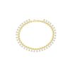 Bracelets Smiling Rocks | Lab Grown 3.21Ct Pear Diamond With Bead Ball Bracelet Yellow Gold