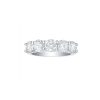 Rings Smiling Rocks | Wedding Band In 3Ctw Five Stone Ring R-00647Wht