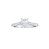 Rings Smiling Rocks | Bridal 1.27Ctw Solitaire Emerald Ring Lab Grown Diamond R-00539Wht White Gold