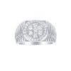 Rings Smiling Rocks | Lab Grown Diamond 1.06Ct Men'S Band R-02006Wht