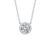 Necklaces Smiling Rocks | Essentials 0.75Ct Solitaire Bezel Necklace Nl-00100Wht