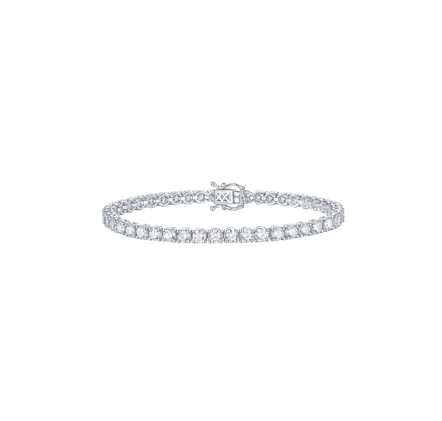 Bracelets Smiling Rocks | Essentials 7.46Ct Tennis Bracelet Bl-00423Wht