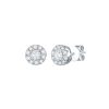 Earrings Smiling Rocks | Essentials 1.21Ct Halo Earrings E-00137Wht