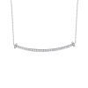 Necklaces Smiling Rocks | Essentials 0.55Ct Cutesy Smile Necklace Nl-00179Wht