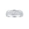 Rings Smiling Rocks | Lab Grown Diamond 0.56Ct Men'S Band R-02004Wht