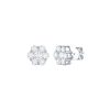 Earrings Smiling Rocks | Essentials 1.47Ct Cluster Flower Ring E-00118Wht