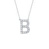 Necklaces Smiling Rocks | My Type 0.28Ct "B" Lab Grown Diamond Necklace Nl-00147Wht