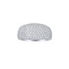 Rings Smiling Rocks | Lab Grown Diamond 6.40Ctw Half Eternity Band R-01961Wht