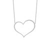 Necklaces Smiling Rocks | Lab Grown Diamond 3.51Ct Big Heart Necklace Nl-02116Wht