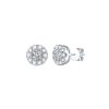 Earrings Smiling Rocks | Essentials 0.75Ct Halo Earrings E-00134Wht