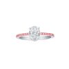 Rings Smiling Rocks | Souffle Pink 1.13Ctw Engagement Oval Lab Grown Diamond Ring R-00480Wpk White Gold