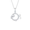 Necklaces Smiling Rocks | Mini 0.16Ct Fishy Pendant P-00220Wht