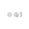 Earrings Smiling Rocks | Essentials 0.53Ct Cluster Flower Earring E-00116Wht