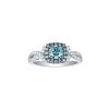 Rings Smiling Rocks | Blush Blue 1Ctw Engagement Diamond Ring R-00518Blu White Gold