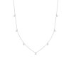 Necklaces Smiling Rocks | Essentials 0.32Ct 7 Rocks Chain Necklace Nl-00281Wht