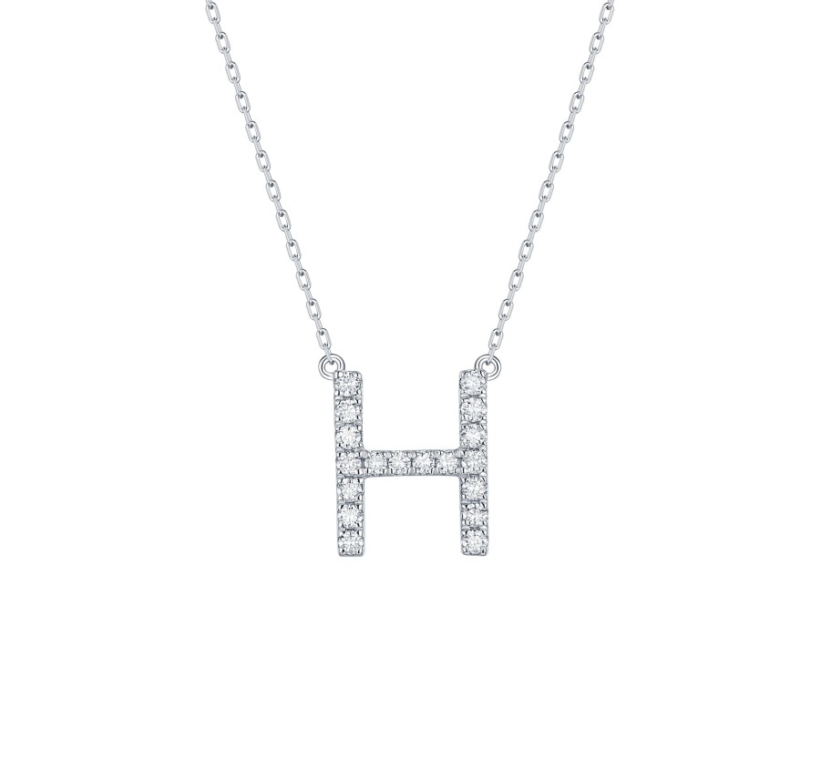 Necklaces Smiling Rocks | My Type 0.27Ct "H" Lab Grown Diamond Necklace Nl-00153Wht