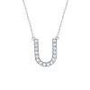 Necklaces Smiling Rocks | My Type 0.24Ct "U" Lab Grown Diamond Necklace Nl-00166Wht