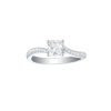 Rings Smiling Rocks | Bridal 1.27Ctw Cushion Solitaire Ring Lab Grown Diamond R-00550Wht White Gold