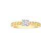 Rings Smiling Rocks | Lab Grown Diamond Round Solitaire Linking Chain Ring