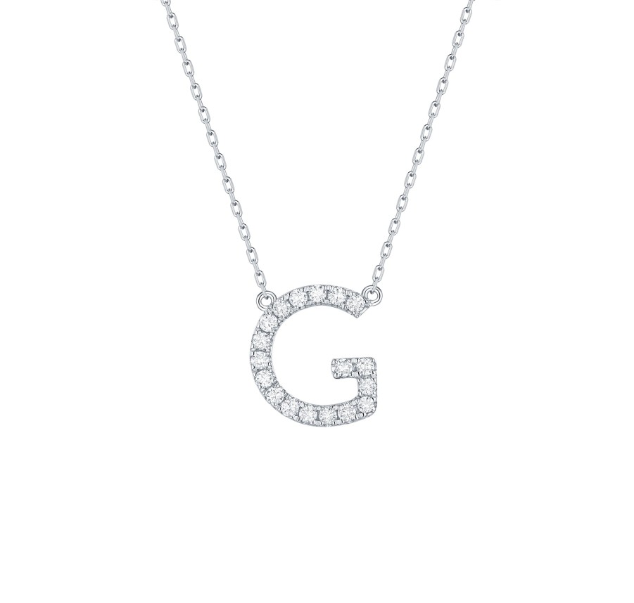 Necklaces Smiling Rocks | My Type 0.26Ct "G" Lab Grown Diamond Necklace Nl-00152Wht