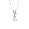 Necklaces Smiling Rocks | Drizzle 0.45Ct Lab Grown Diamond Necklace Nl-00357Wht