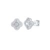 Earrings Smiling Rocks | Lab Grown Diamond Pear Floral Stud Earrings