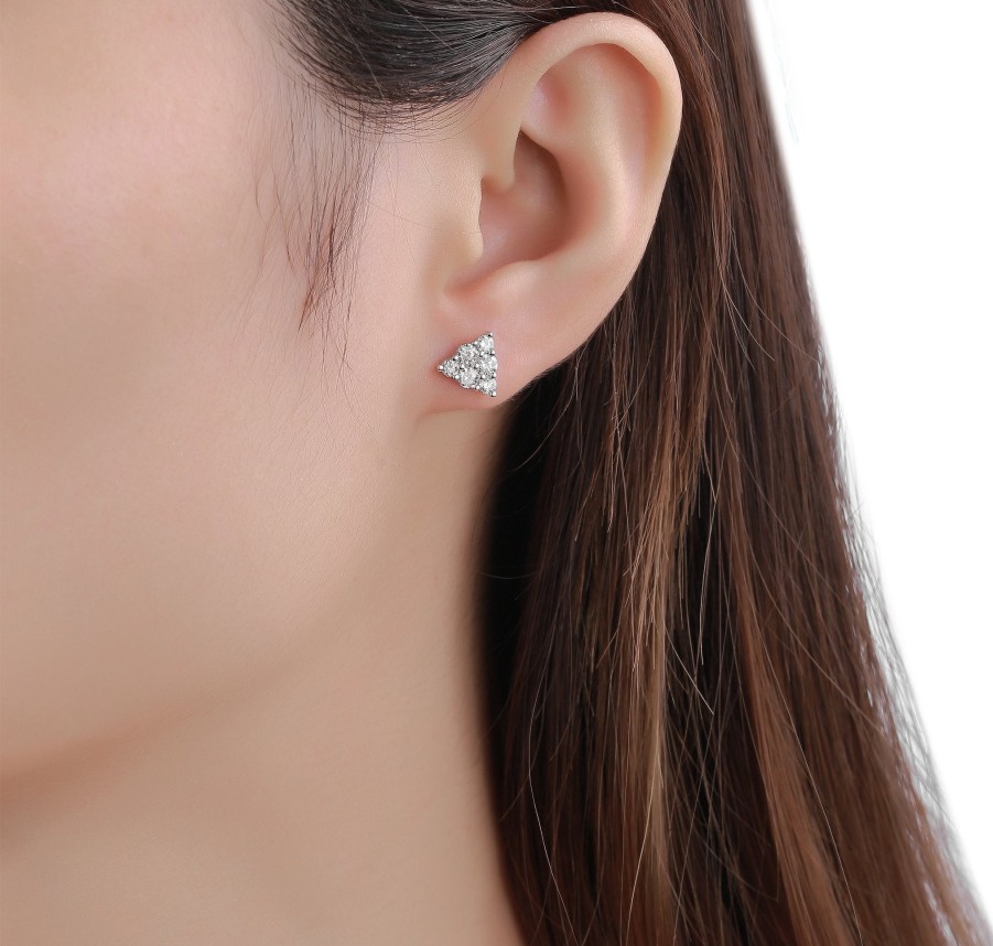 Earrings Smiling Rocks | Essentials 0.76Ct Petite Earrings E-00411Wht