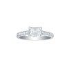 Rings Smiling Rocks | Bridal 1.34Ctw Solitaire Emerald Ring Lab Grown Diamond R-00525Wht White Gold