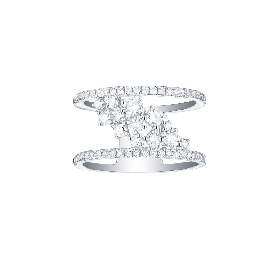 Rings Smiling Rocks | Drizzle 0.93Ct Lab Grown Diamond Ring R-00239Wht