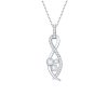 Necklaces Smiling Rocks | Bubbly 0.27Ct Lab Grown Diamonds Necklace P-00193Wht