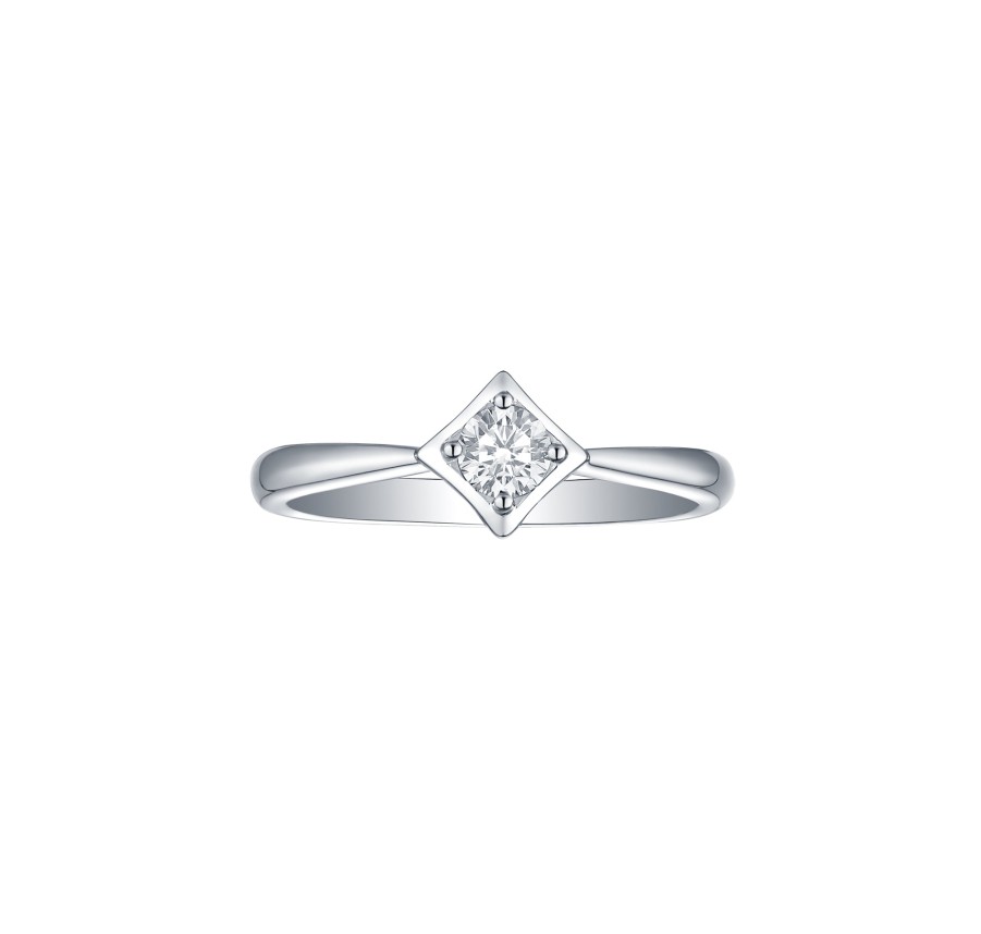 Rings Smiling Rocks | Sparkle 0.26Ctw Lab Grown Diamond Ring R-00592Wht