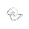 Rings Smiling Rocks | Skyline 0.49Ct Swirl Ring R-00438Wht