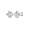 Earrings Smiling Rocks | Lab Grown Diamond Pear Floral Stud Earrings