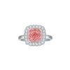 Rings Smiling Rocks | Souffle Pink 0.84Ctw Lab Grown Diamond Ring R-00496Pnk White Gold