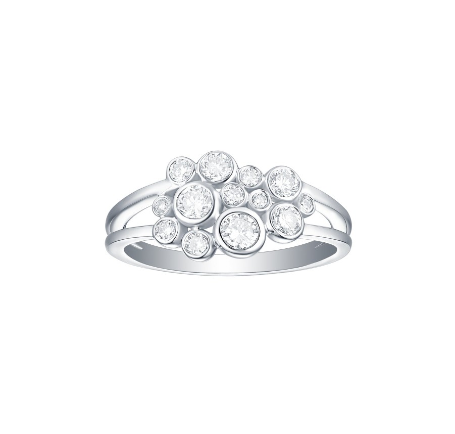 Rings Smiling Rocks | Bubbly 0.72Ct Lab Grown Diamonds Ring R-00202Wht