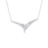 Necklaces Smiling Rocks | Drizzle 0.38Ct Lab Grown Diamond Necklace Nl-00371Wht