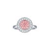 Rings Smiling Rocks | Souffle Pink 0.77Ctw Lab Grown Diamond Ring R-00500Pnk White Gold