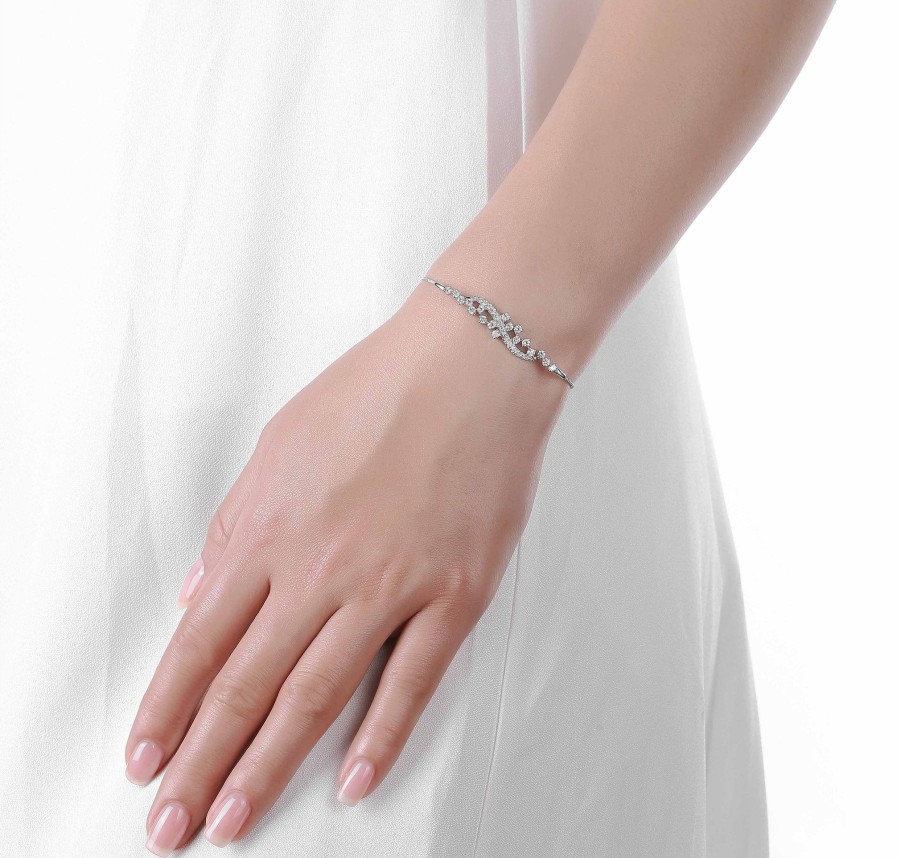 Bracelets Smiling Rocks | Drizzle Lab Grown Diamond 1.07Ct Bracelet Bl-00236Wht