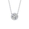 Necklaces Smiling Rocks | Essentials 0.50Ct Solitaire Bezel Necklace Nl-00099Wht