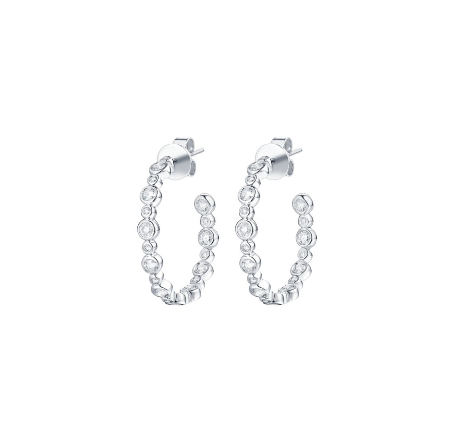 Earrings Smiling Rocks | Bubbly 0.81Ct Lab Grown Diamonds Earrings E-00377Wht