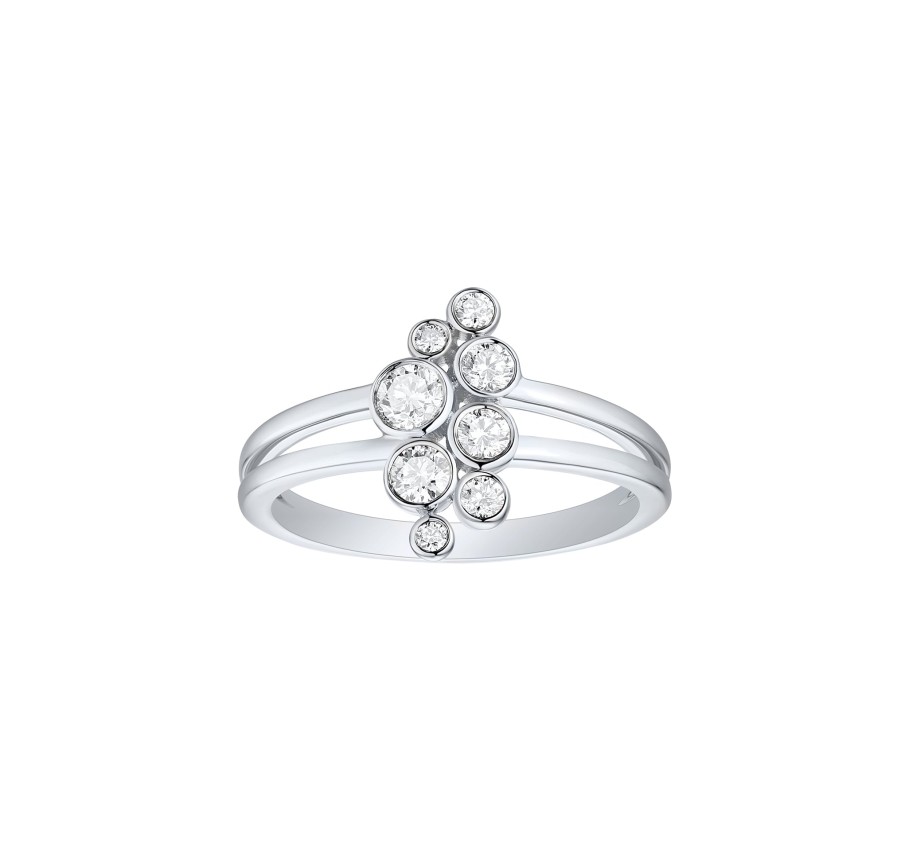 Rings Smiling Rocks | Bubbly 0.43Ct Lab Grown Diamonds Ring R-00203Wht